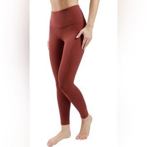 🌿LAST CHANCE🌿 90 Degree Flex Leggings with Pockets Rustic Cognac - M